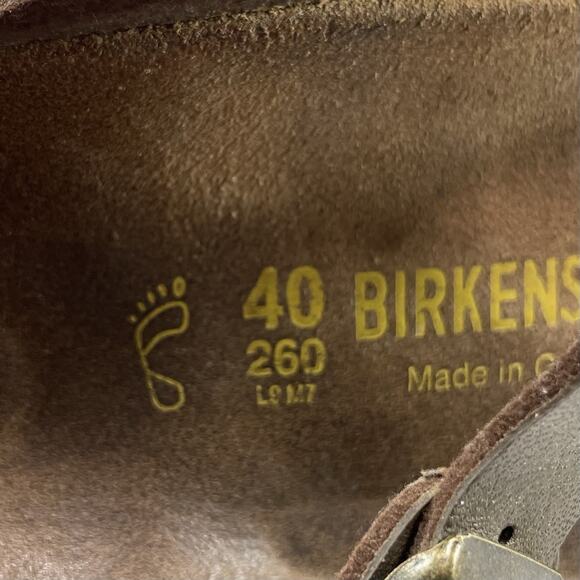 Birkenstock Gizeh Slide Sandal Womens Size 40 US Size 9-9.5 Brown Bronze - Picture 8 of 9